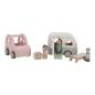 Preview: Little Dutch - Spielzeugauto mit Wohnwagen
